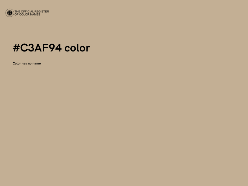 #C3AF94 color image