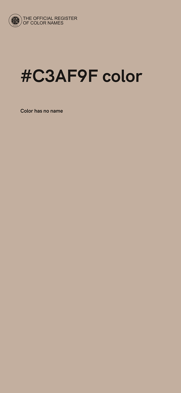 #C3AF9F color image