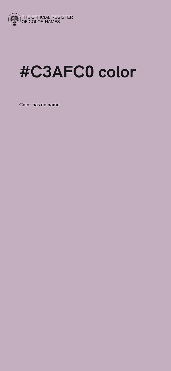 #C3AFC0 color image