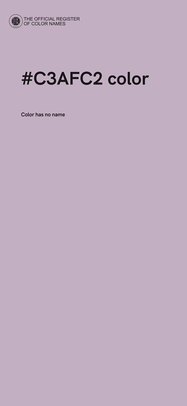 #C3AFC2 color image