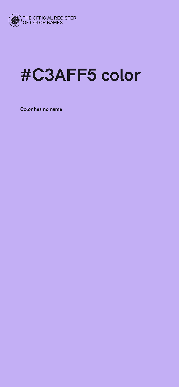 #C3AFF5 color image