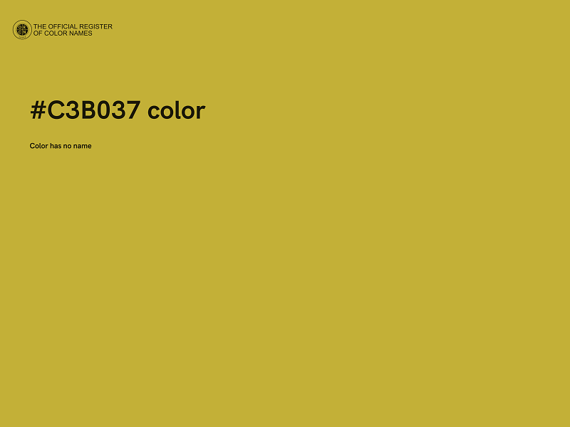 #C3B037 color image