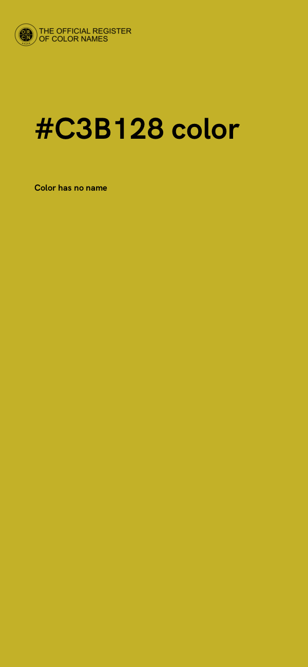 #C3B128 color image
