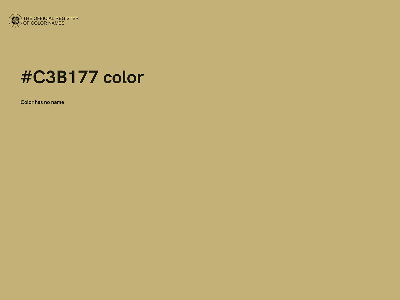 #C3B177 color image