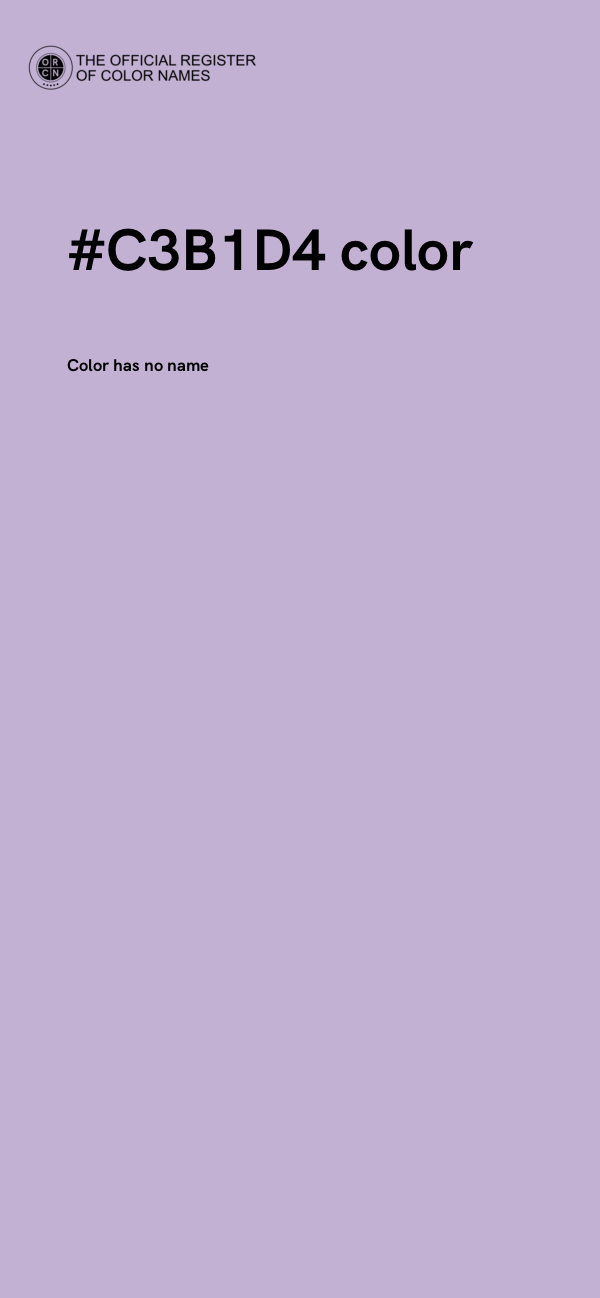 #C3B1D4 color image