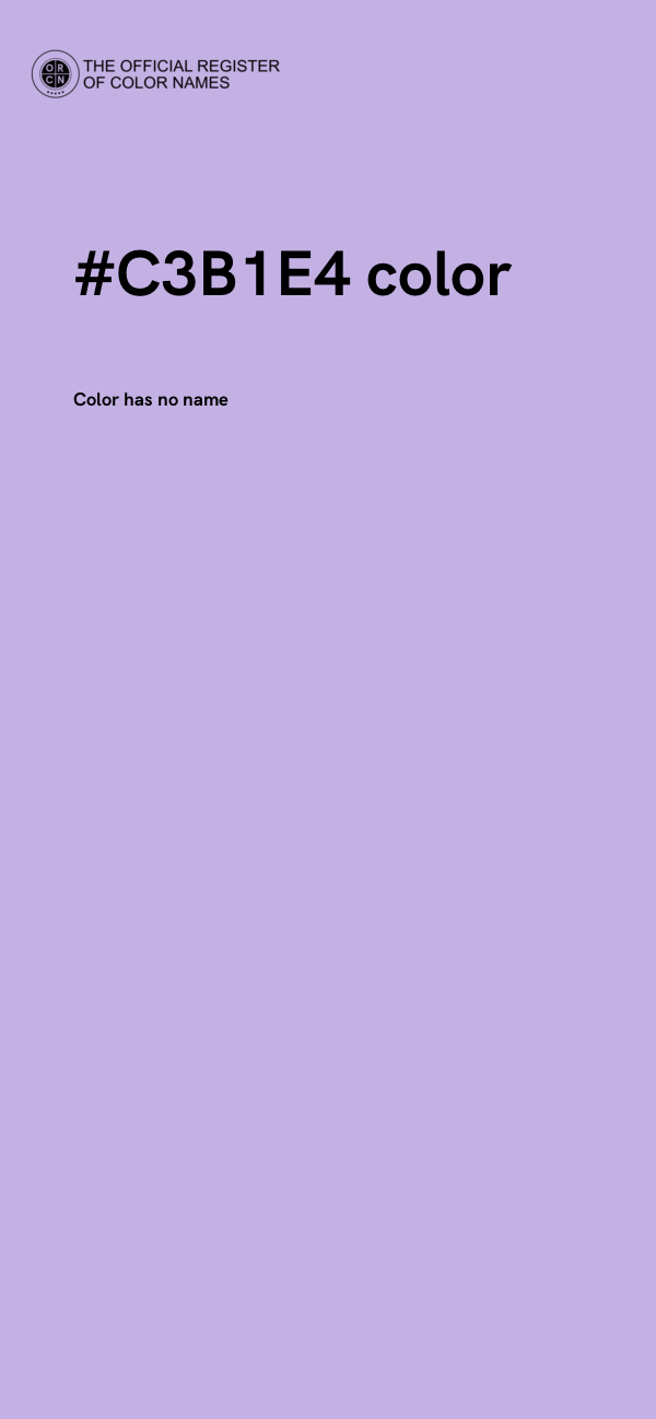 #C3B1E4 color image