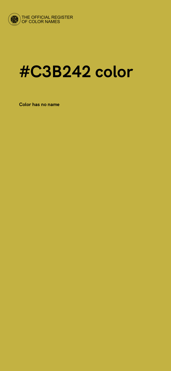 #C3B242 color image