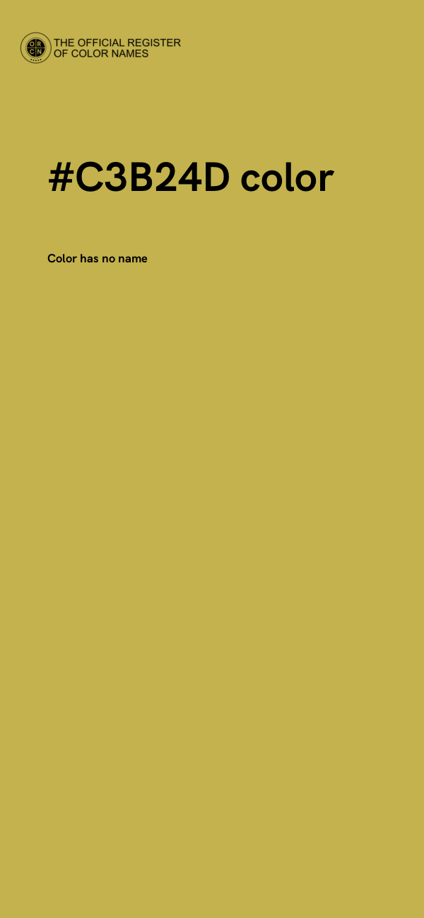 #C3B24D color image