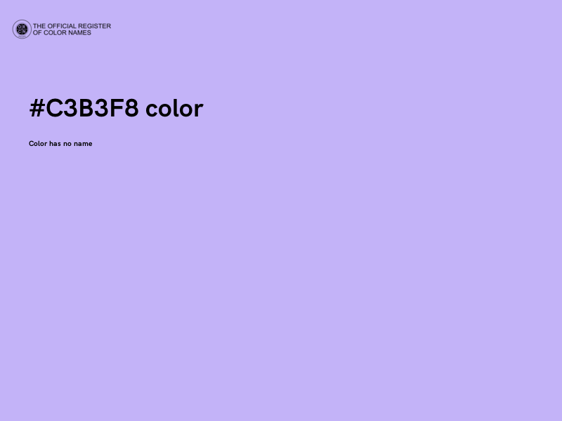 #C3B3F8 color image