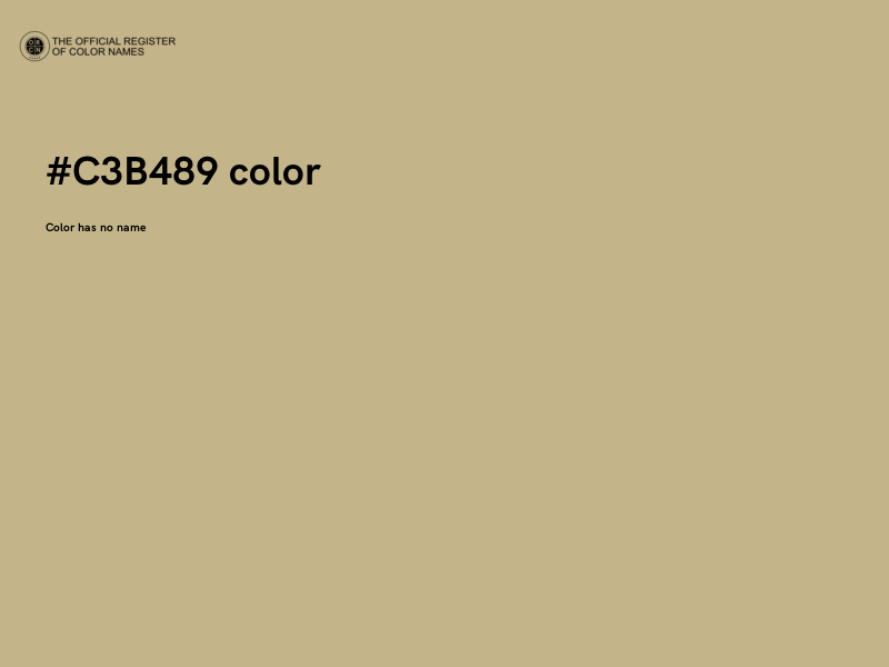 #C3B489 color image