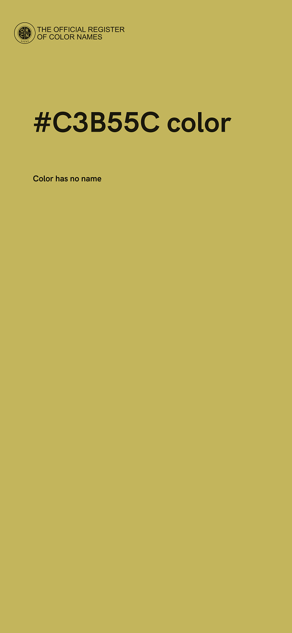 #C3B55C color image