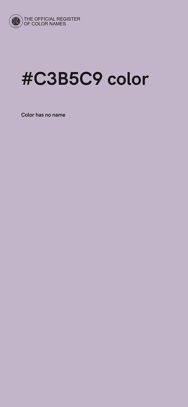 #C3B5C9 color image