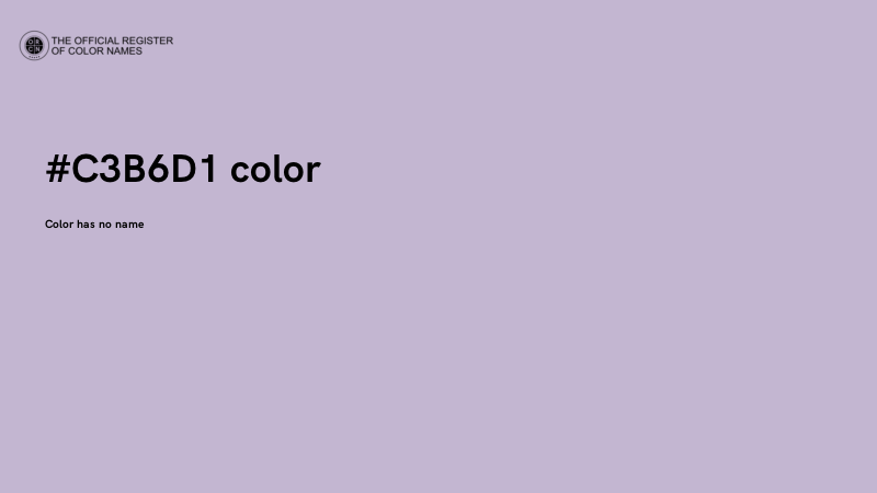#C3B6D1 color image