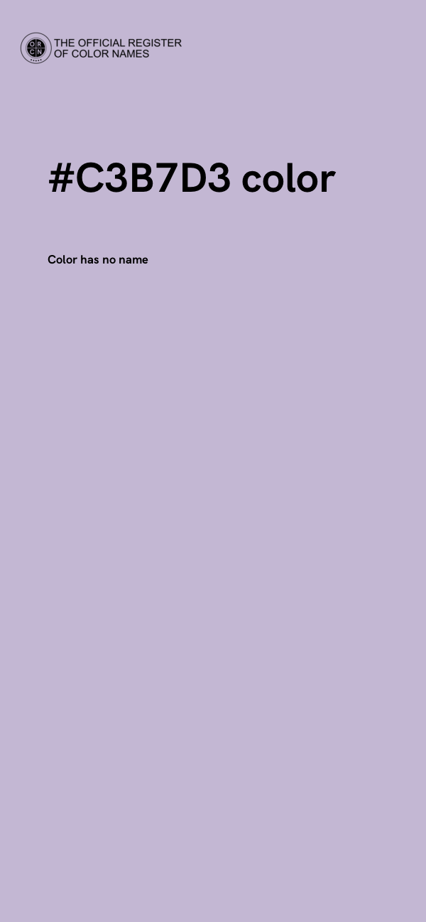 #C3B7D3 color image