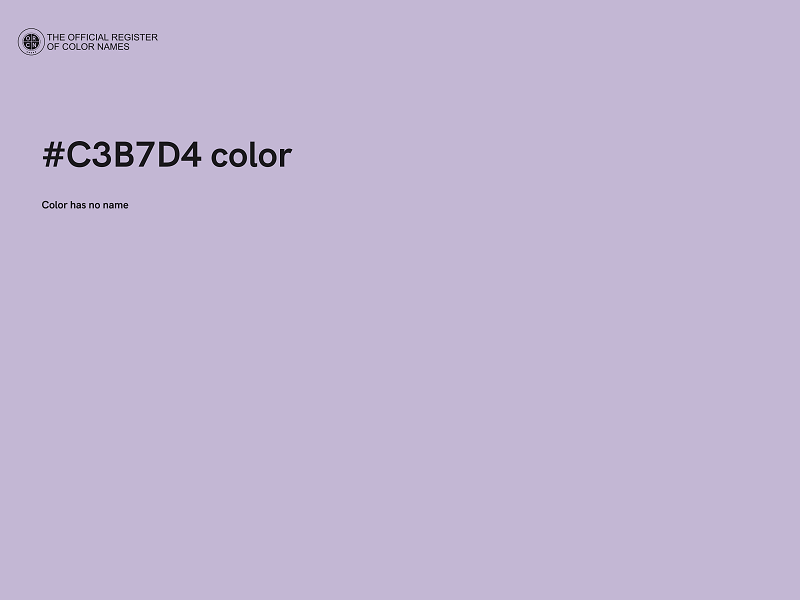 #C3B7D4 color image
