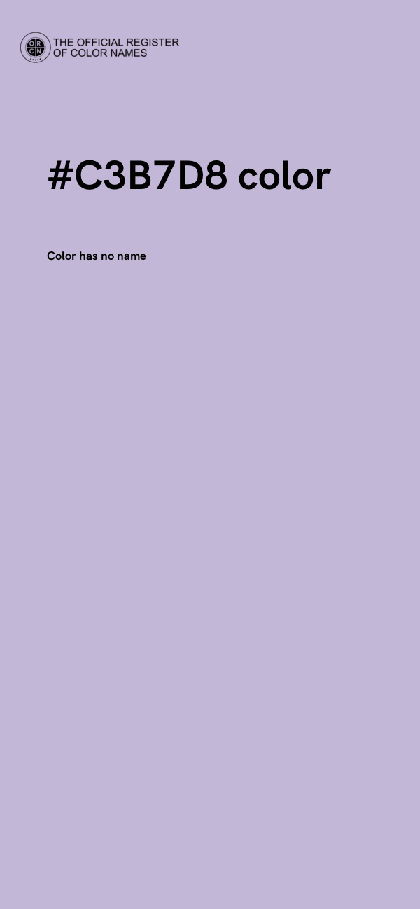 #C3B7D8 color image
