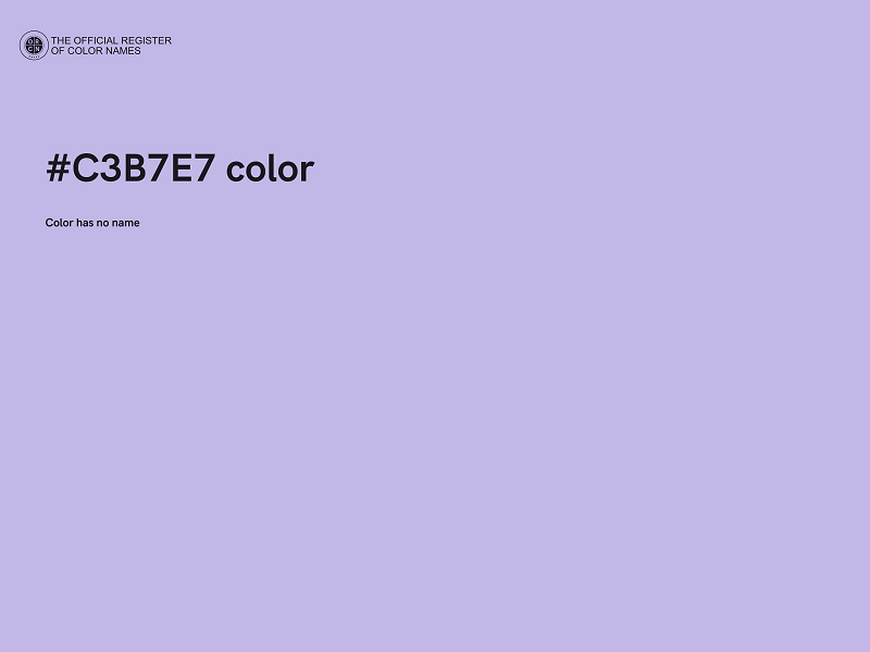 #C3B7E7 color image