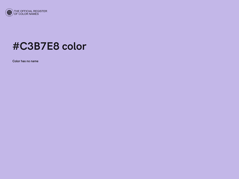 #C3B7E8 color image