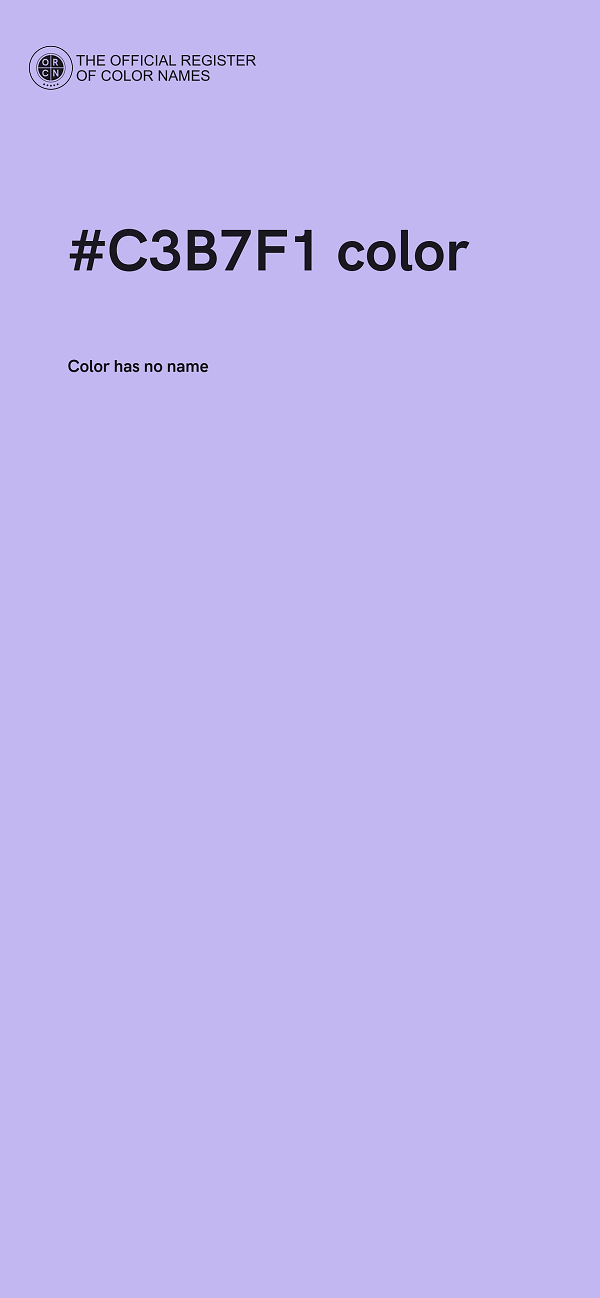 #C3B7F1 color image