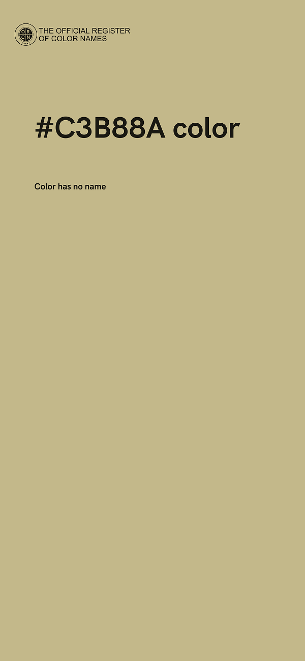 #C3B88A color image