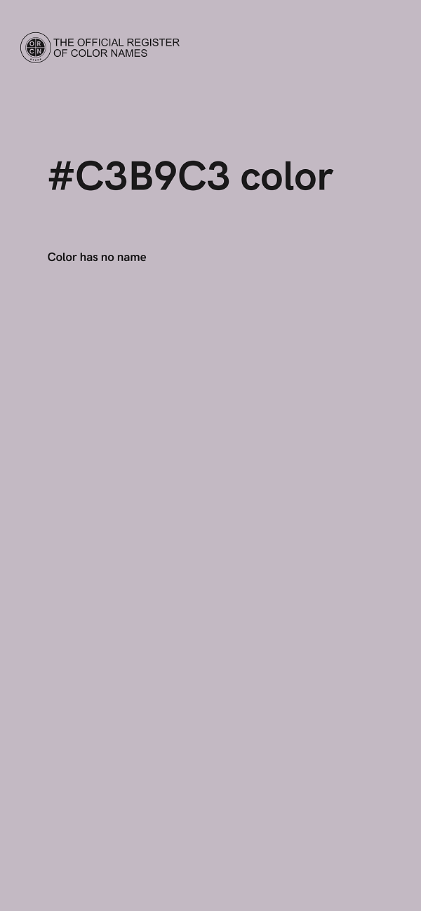 #C3B9C3 color image