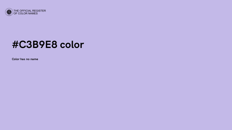 #C3B9E8 color image