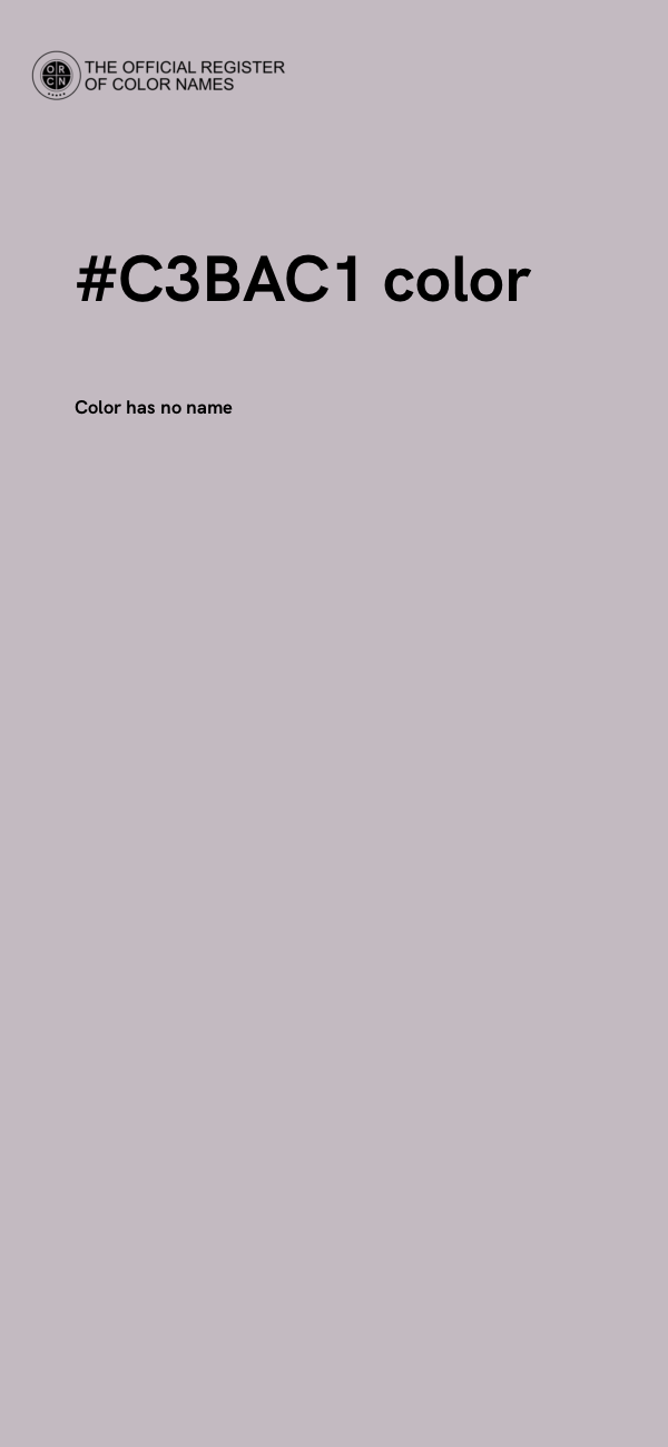#C3BAC1 color image