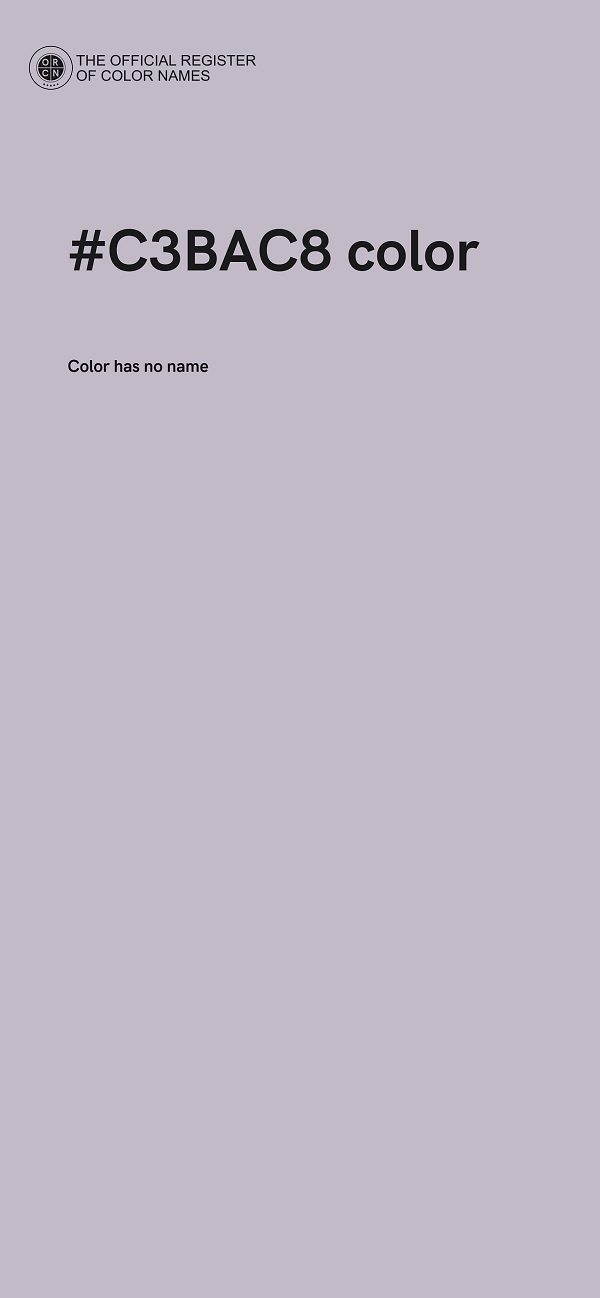 #C3BAC8 color image