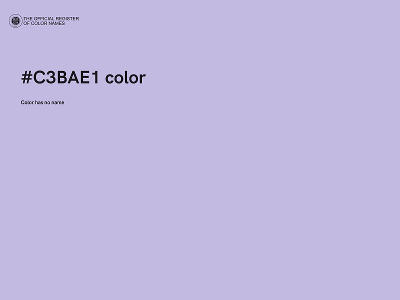 #C3BAE1 color image