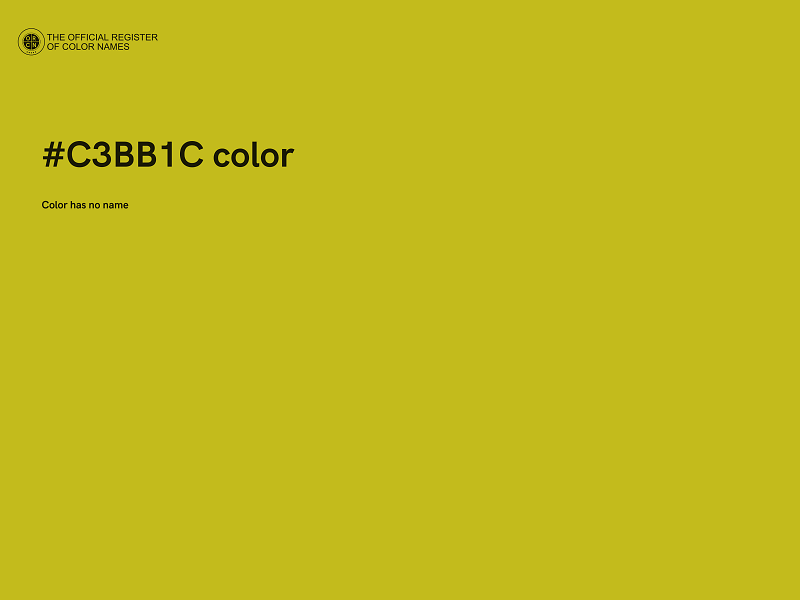 #C3BB1C color image