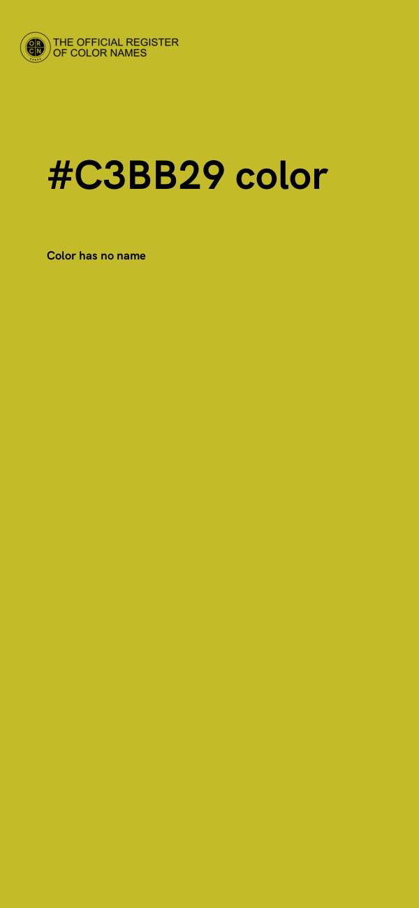 #C3BB29 color image