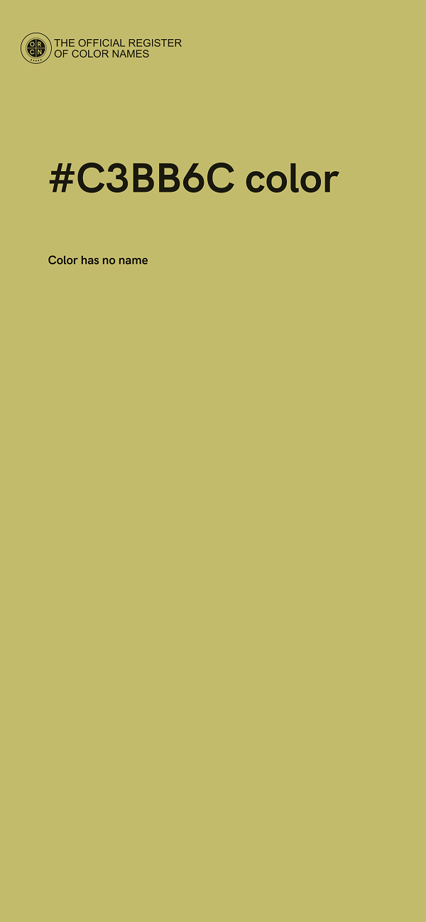 #C3BB6C color image