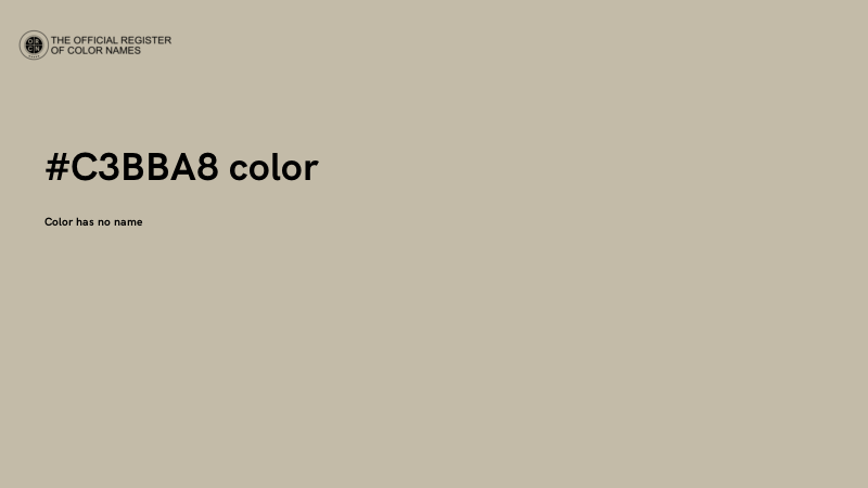 #C3BBA8 color image