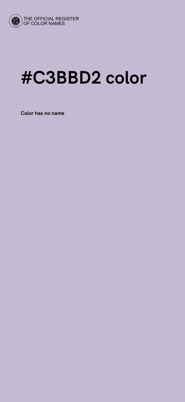 #C3BBD2 color image