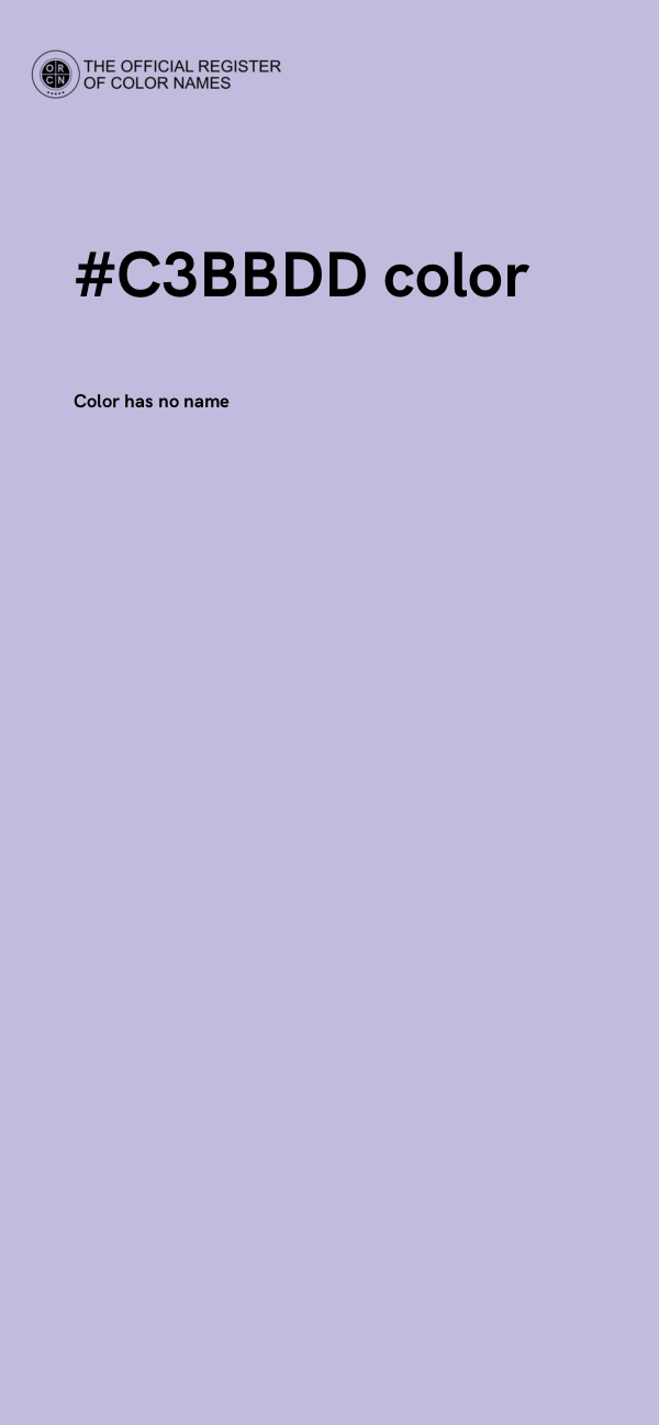 #C3BBDD color image
