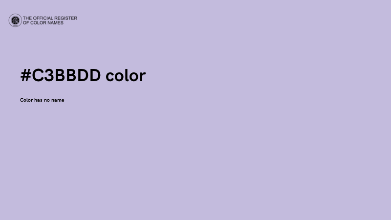 #C3BBDD color image