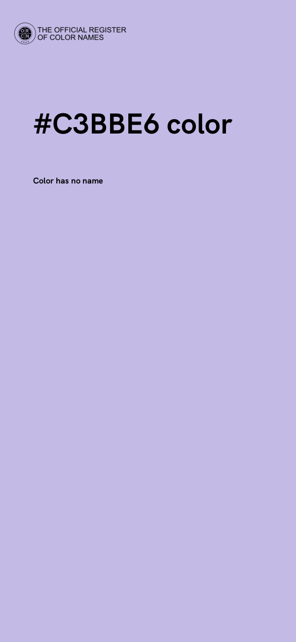 #C3BBE6 color image