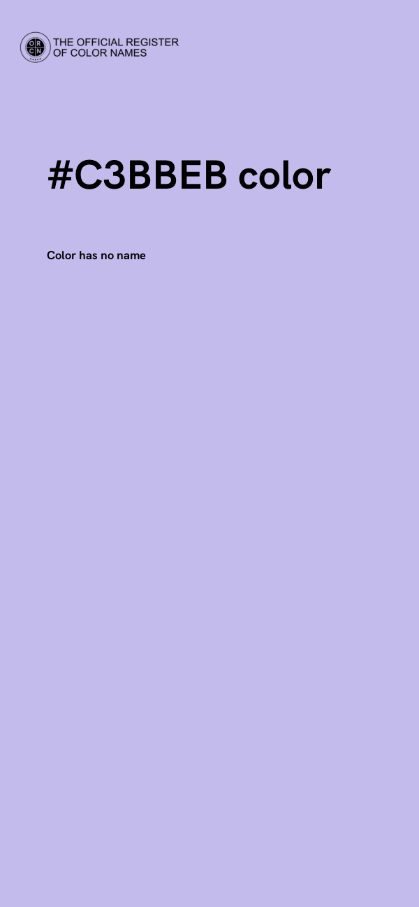 #C3BBEB color image