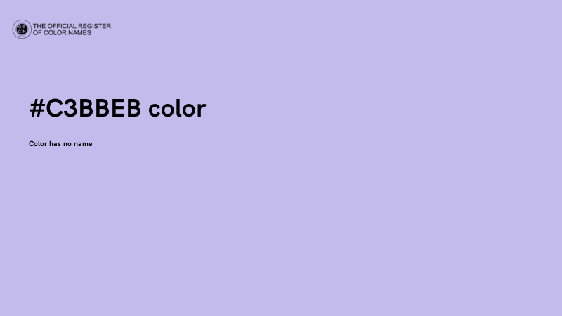 #C3BBEB color image