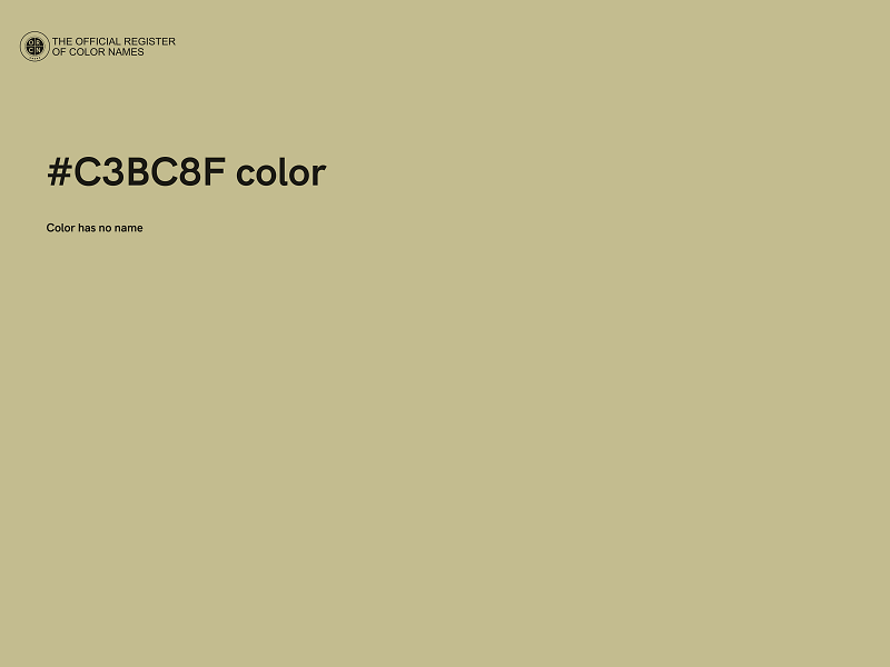 #C3BC8F color image