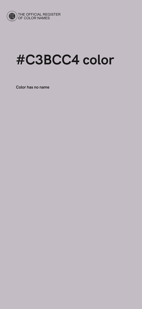 #C3BCC4 color image