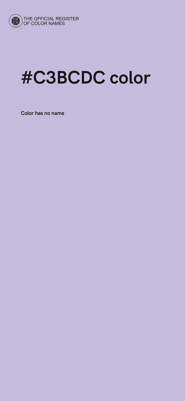 #C3BCDC color image