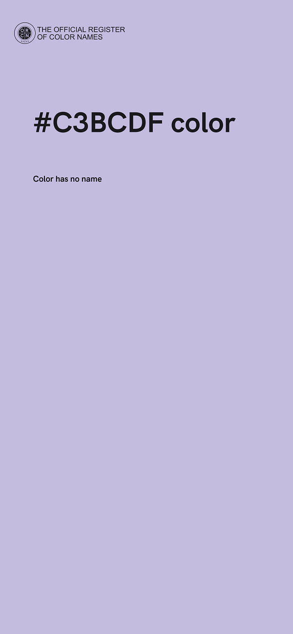 #C3BCDF color image