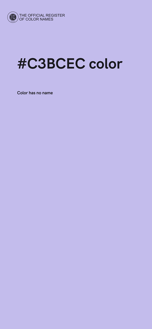 #C3BCEC color image