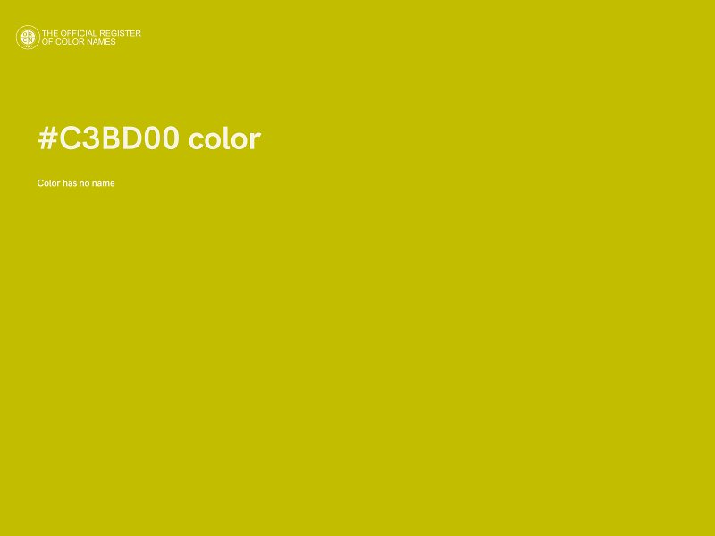 #C3BD00 color image