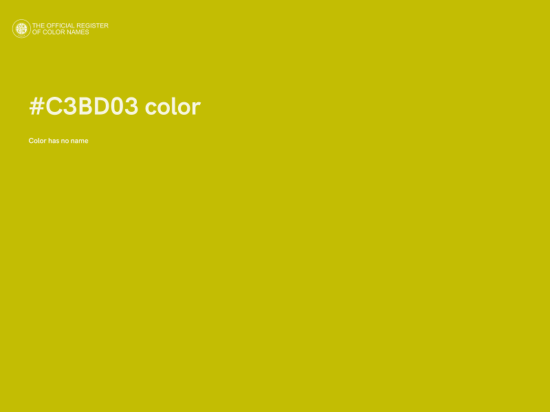 #C3BD03 color image