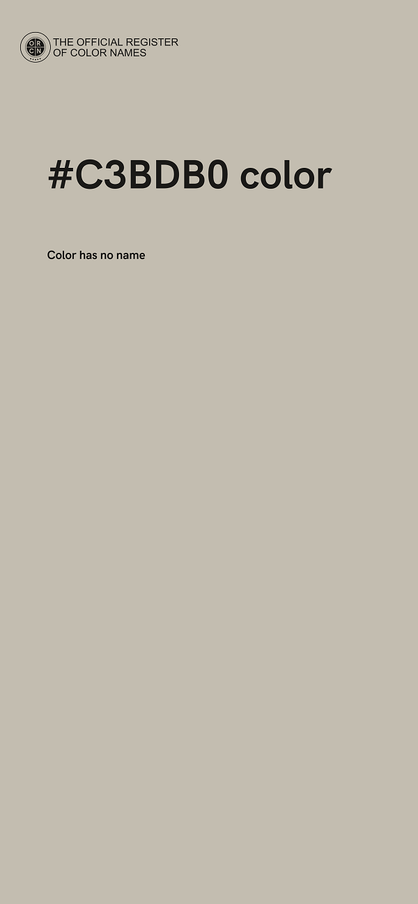 #C3BDB0 color image
