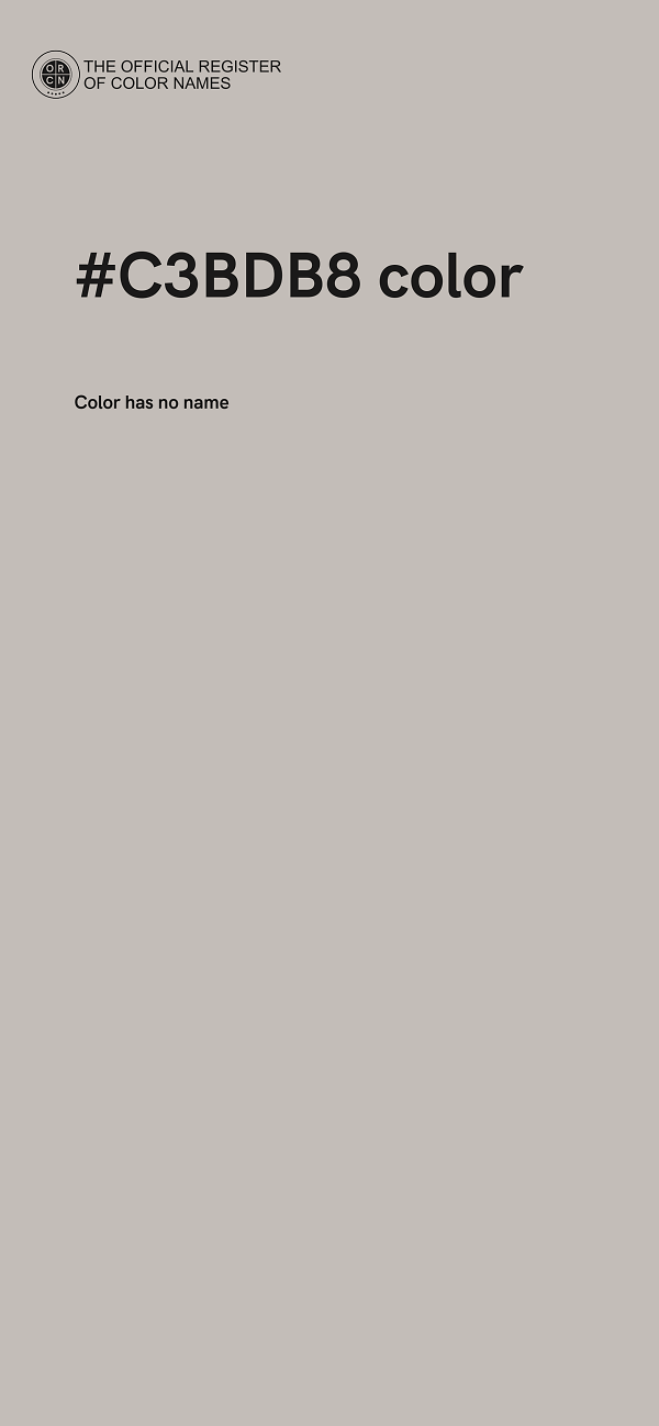 #C3BDB8 color image