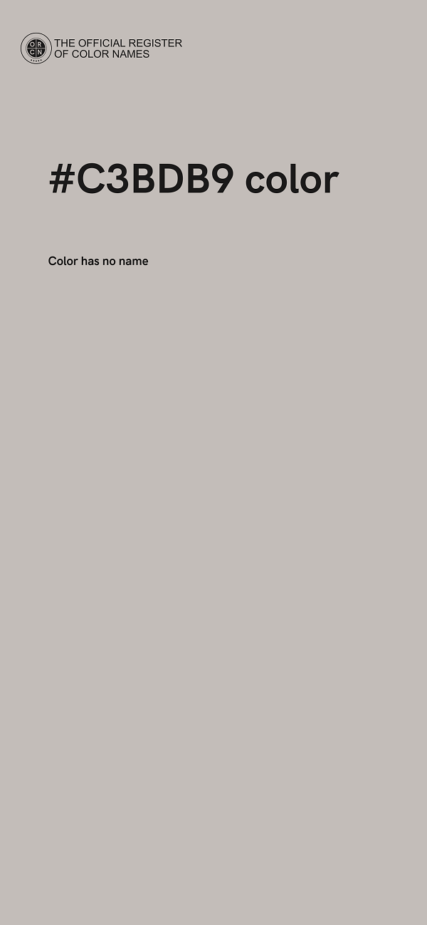 #C3BDB9 color image