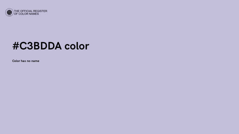 #C3BDDA color image